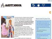 Tablet Screenshot of alcottschool.org